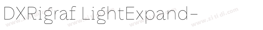DXRigraf LightExpand字体转换 DXRigraf LightExpand字体转换